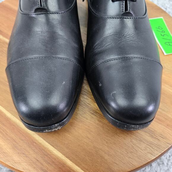 Wolf and Shepherd Mens 7.5EE Black Leather Cap Toe Business Oxford Dress Shoes main image 10